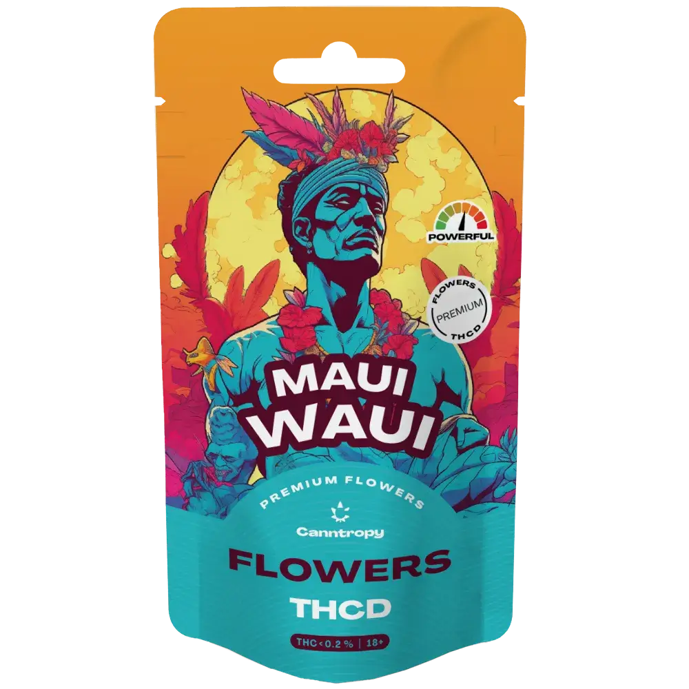 Maui Waui THCD infiorescenza tecnica con 10 percento THCD PopperDimension