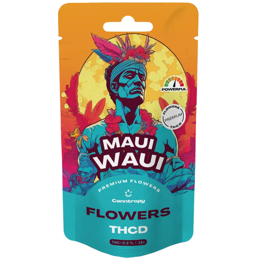 Maui Waui THCD infiorescenza tecnica con 10 percento THCD PopperDimension