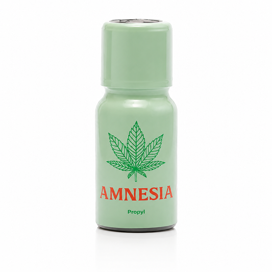 Amnesia Poppers 15ml Propyl su sfondo bianco