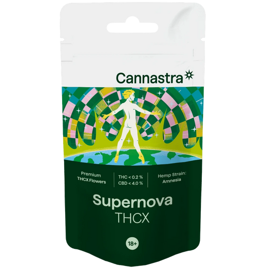 Supernova THCX infiorescenza tecnica con 10 percento THCX PopperDimension