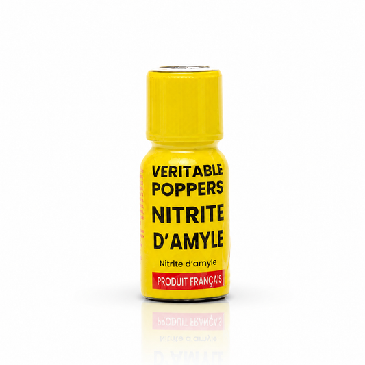 Veritable Amyl Poppers 15ml Made in France su sfondo bianco