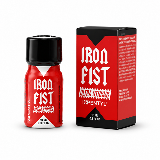 Iron Fist Ultra Strong Mini 10ml nitrito di pentile flacone rosso PopperDimension