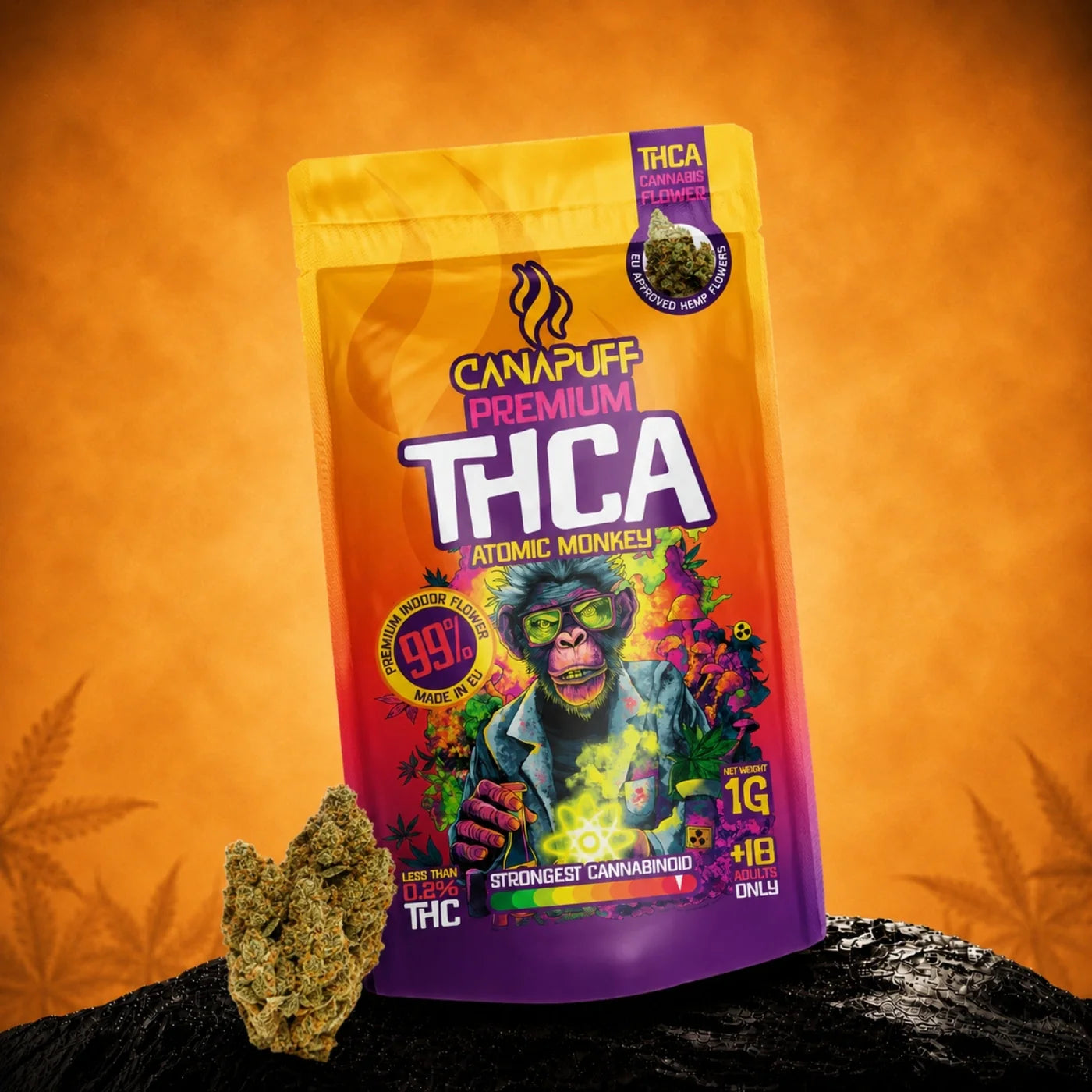 Atomic Monkey THCA infiorescenza tecnica premium PopperDimension
