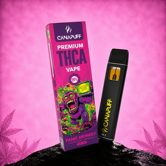 Panic Monkey THCA Vape 1ml Canapuff PopperDimension