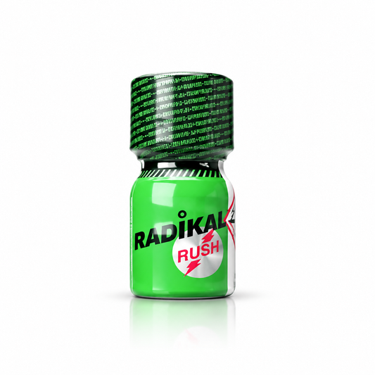 Radikal Rush Butanol 10ml Nitrito di Butanolo su sfondo bianco
